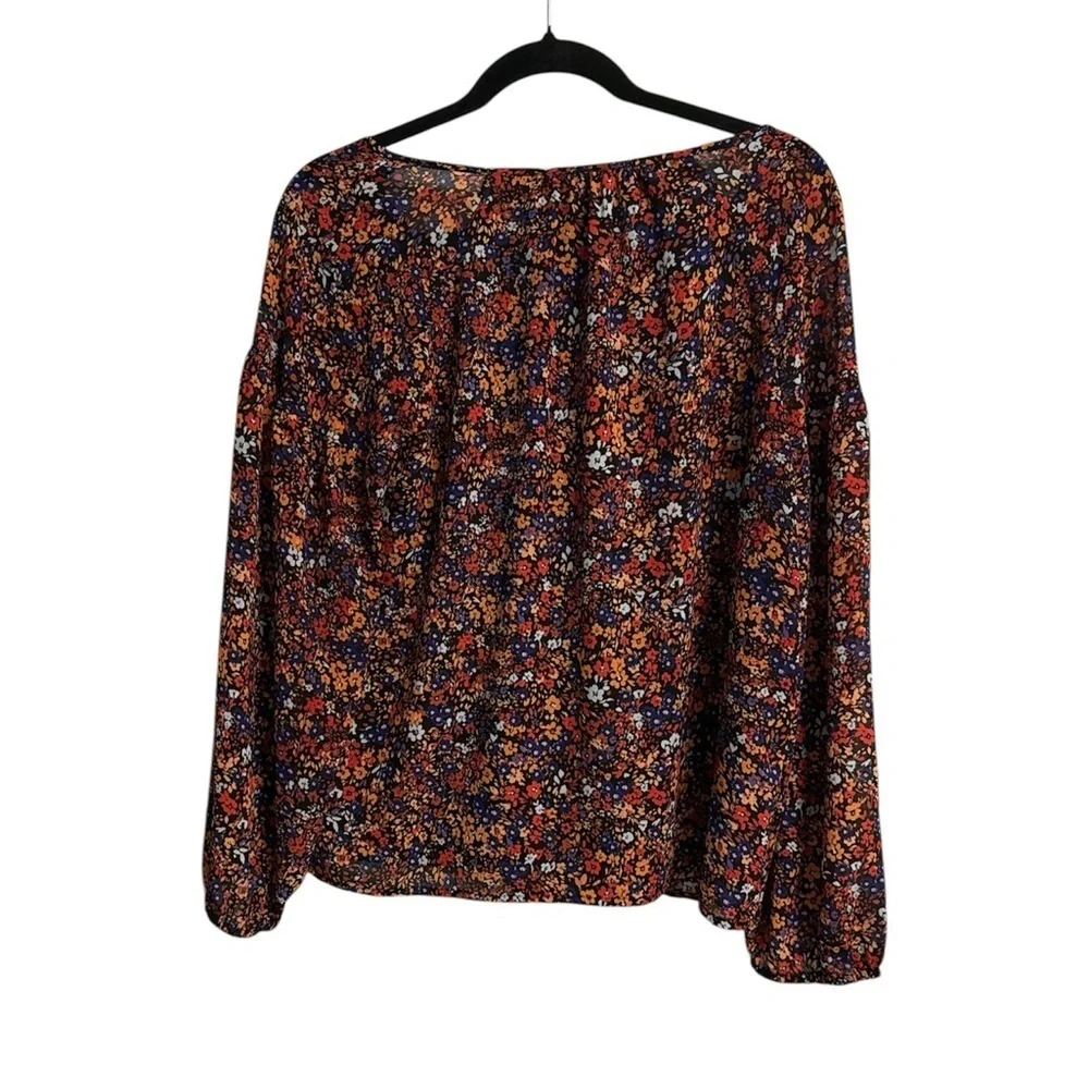 J. Crew Multicolor Floral Blouse